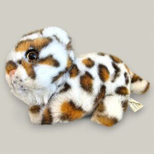 Goffa Leopard Cub Plush Stuffed Animal Spotted Wild Cat Realistic Baby 6.5"